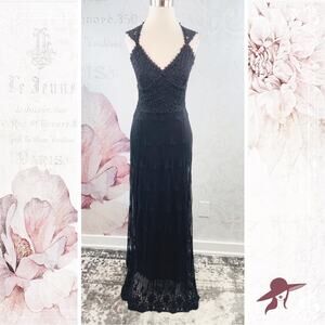 Black Swan Long Black Lace Dress Size XS
